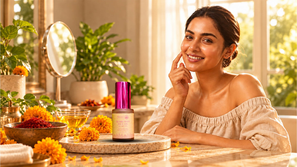 Kumkumadi Oil Benefits & How to Use It for Glowing Skin